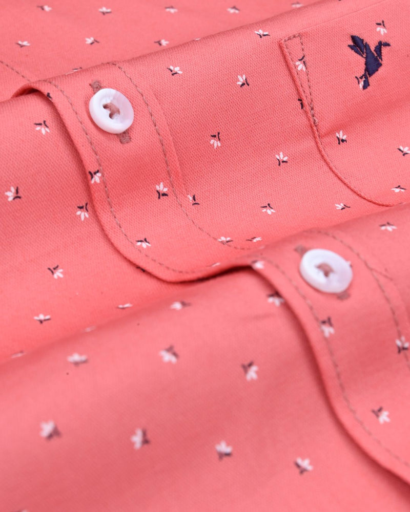Pink Petal Print-Full-Stain Proof