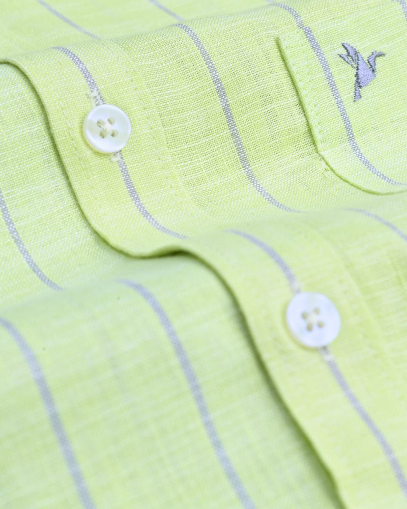 Radium Bold Line Stripes -Full-Bamboo Linen
