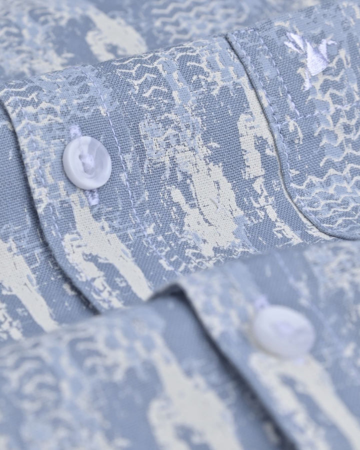 Sky Blue Print -Full-Stain Proof