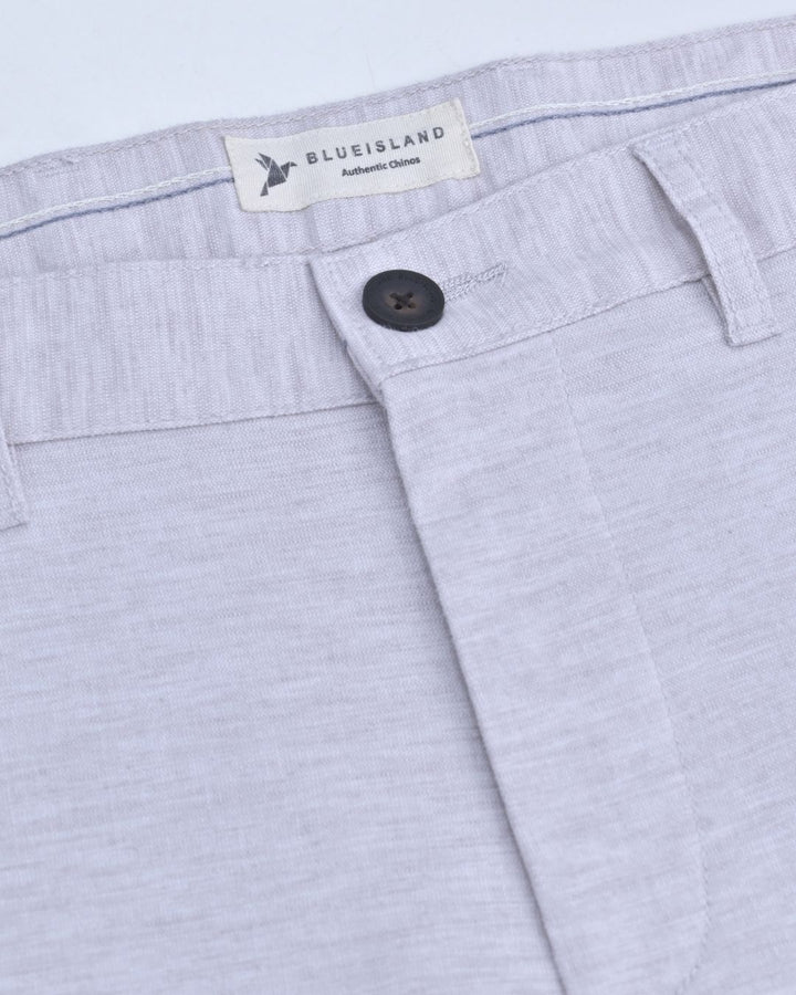 Marble White Grain Printed - 2 way stretch - COTTON LINEN PANT