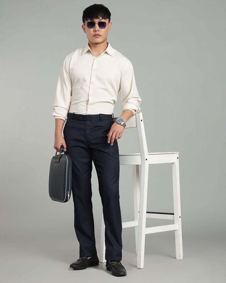 Navy - Wrinkle free Formal Pant