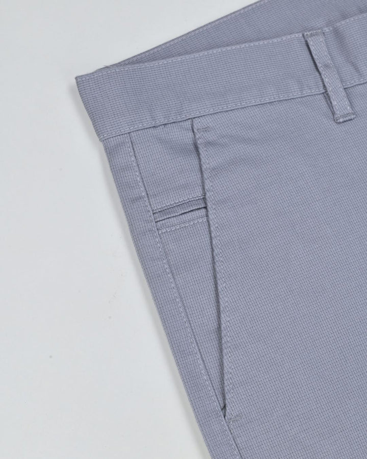 Grey Pixel Printed - 2 way stretch - COTTON PANT