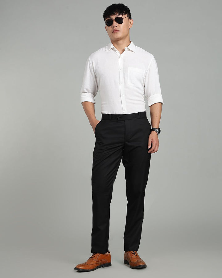 Black - Wrinkle free Formal Pant