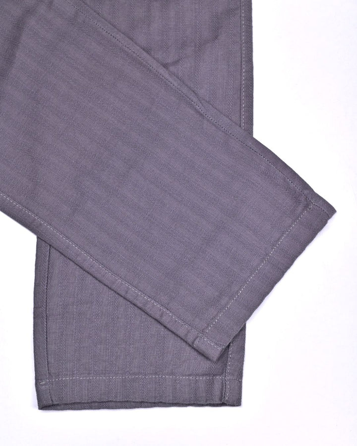 Grey Stripes - 2 way stretch - COTTON LINEN PANT