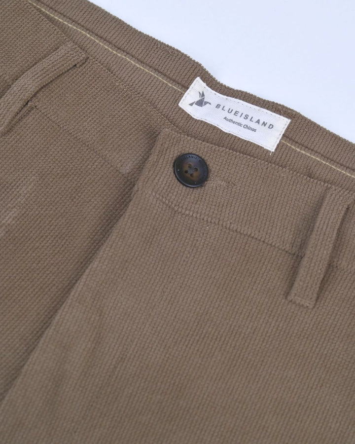 Brown Textured - Corduroy Pant