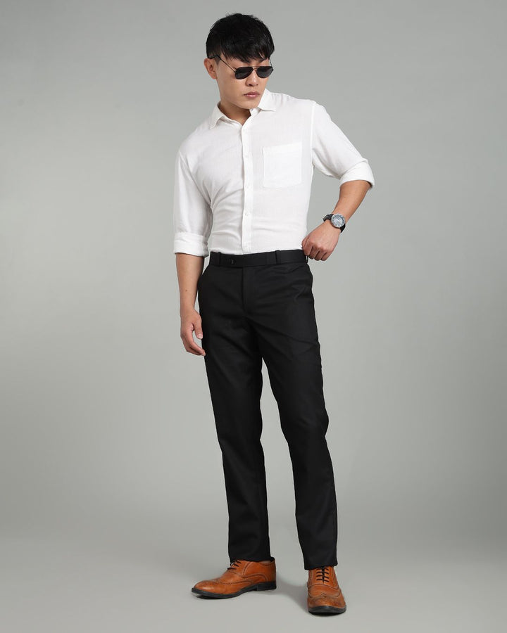 Black - Wrinkle free Formal Pant