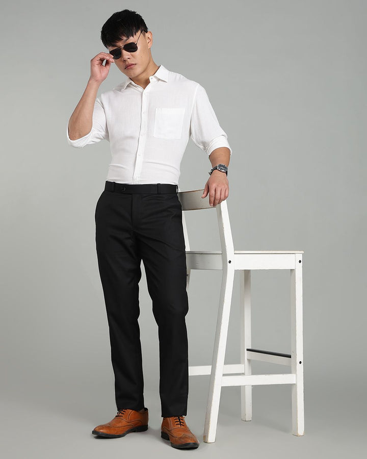 Black - Wrinkle free Formal Pant