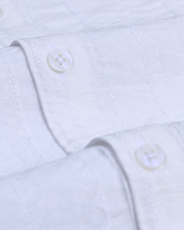 Snow White Wave Line - Half Sleeve - Airlite Shirt