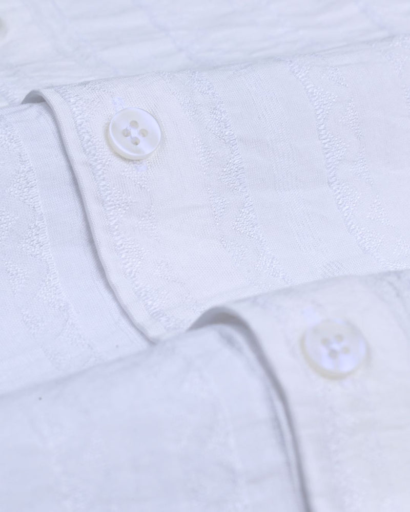 Snow White Wave Line - Half Sleeve - Airlite Shirt