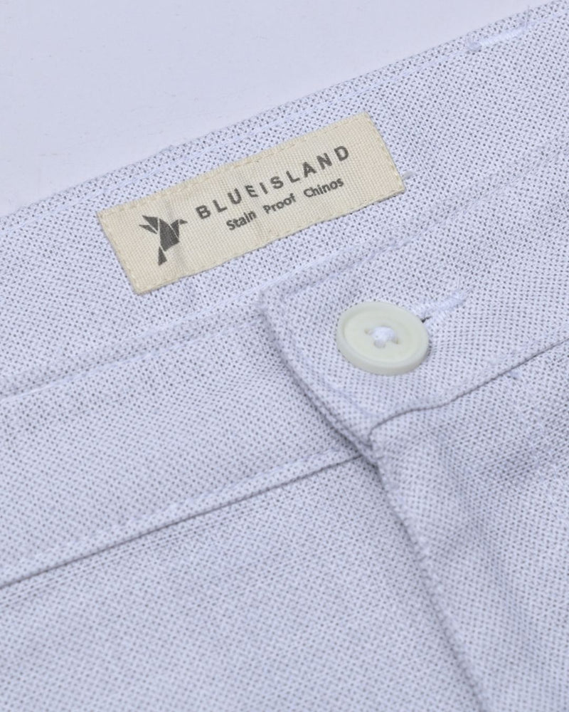 White Steel Printed - 2 way stretch - COTTON PANT