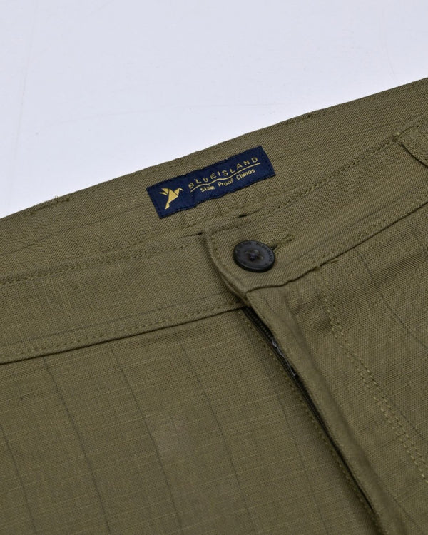 Brown Vertical Stripes - 2 way stretch - COTTON PANT