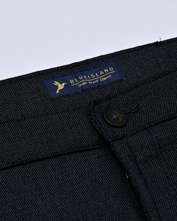 Black Steel Printed - 2 way stretch - COTTON PANT