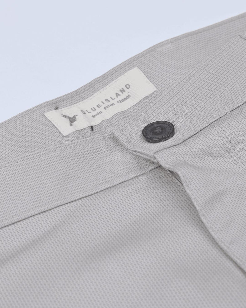 Cream Pixel Printed - 2 way stretch - COTTON PANT
