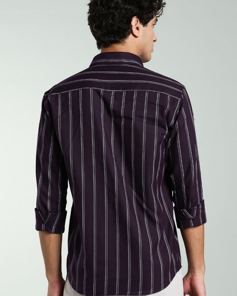 Classy Wine Stripes- Full-Stain Proof