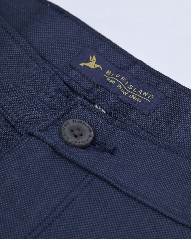 Metal Navy Printed - 2 way stretch - COTTON PANT