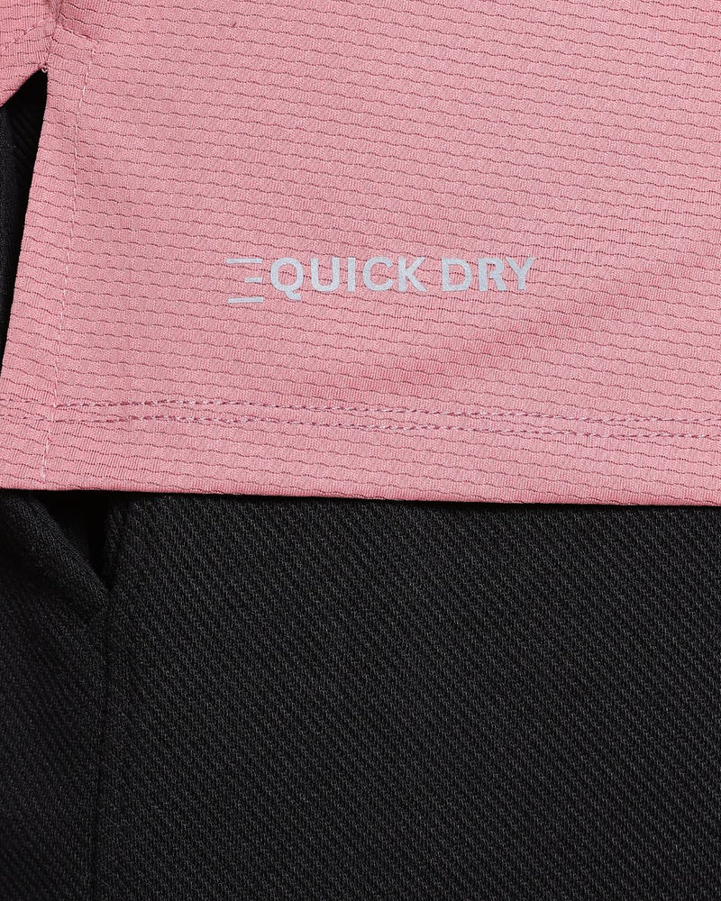 Mild Pink - Active wear Round neck Tshirt