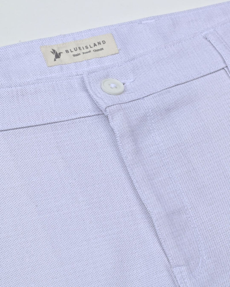 White Steel Printed - 2 way stretch - COTTON PANT