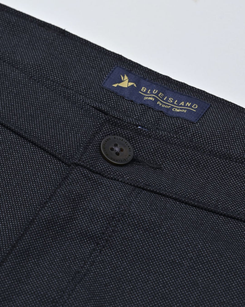 Black Steel Printed - 2 way stretch - COTTON PANT