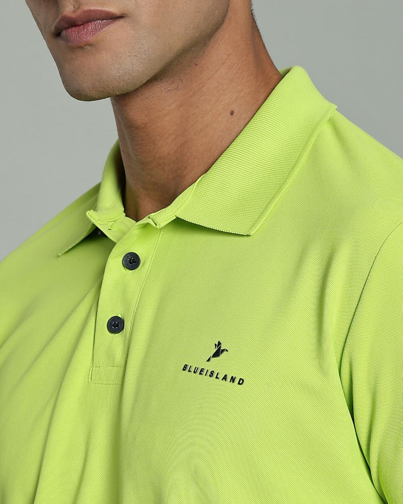 Lime Green - Active wear Polo Tshirt