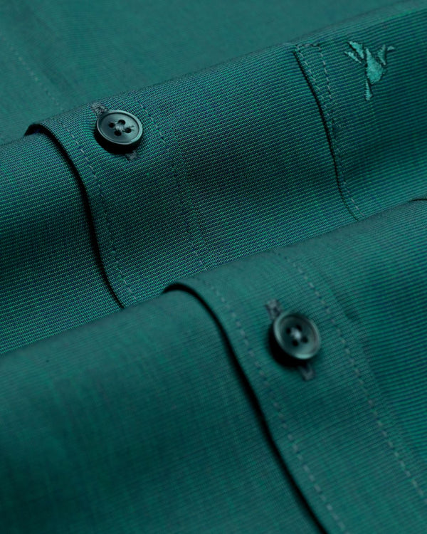 Forest Green Solid - Half Sleeve-Giza Cotton