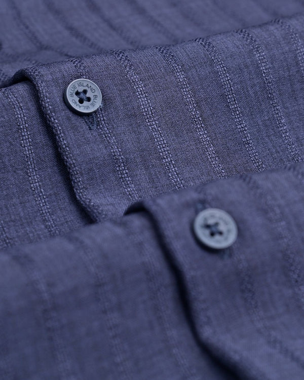 Mid Night Blue Dotted Lines - Full - Airlite Shirt