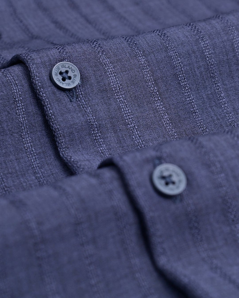 Mid Night Blue Dotted Lines - Full - Airlite Shirt