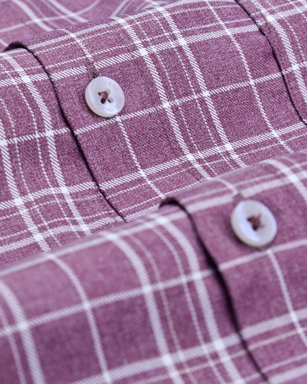 Dusty Rose Multi Checks- Full-Cotton Rich