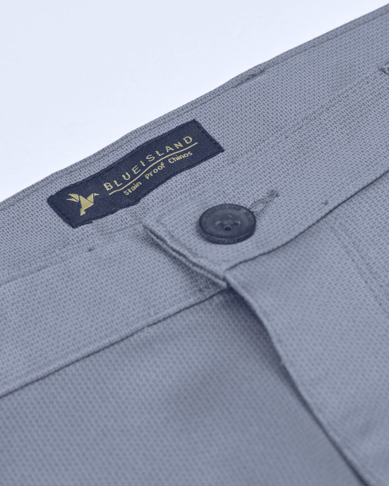 Grey Pixel Printed - 2 way stretch - COTTON PANT