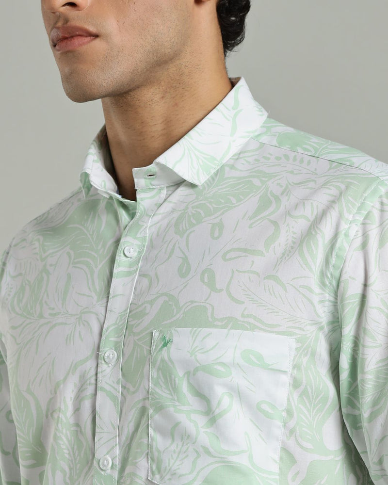 Goa Leaf Greeny Print -Full-Stain Proof