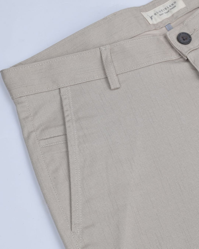 Metal Cream Printed - 2 way stretch - COTTON PANT