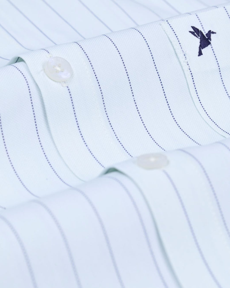 Pastel Green Dotted Lines - Full-Cotton Rich