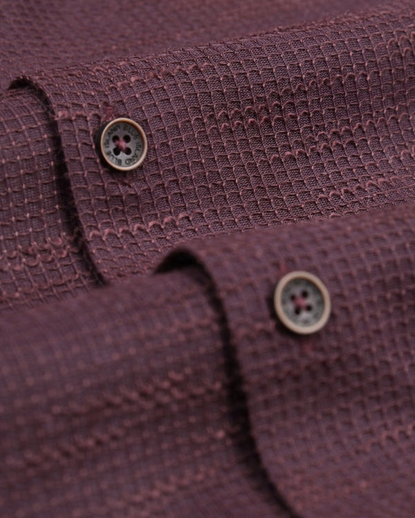 Wine Red Graphic Line - Half Sleeve - Airlite Shirt