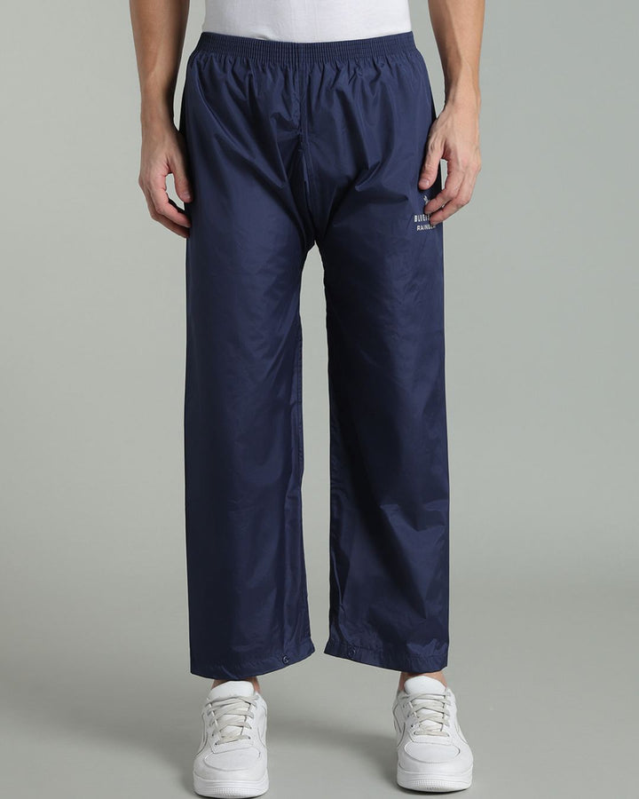 Navy with Blue Shoulder Panel - Rain Jacket with Pant