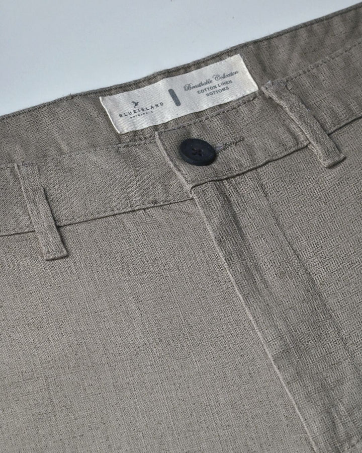 Desert Brown Galaxy Printed - 2 way stretch - COTTON LINEN PANT