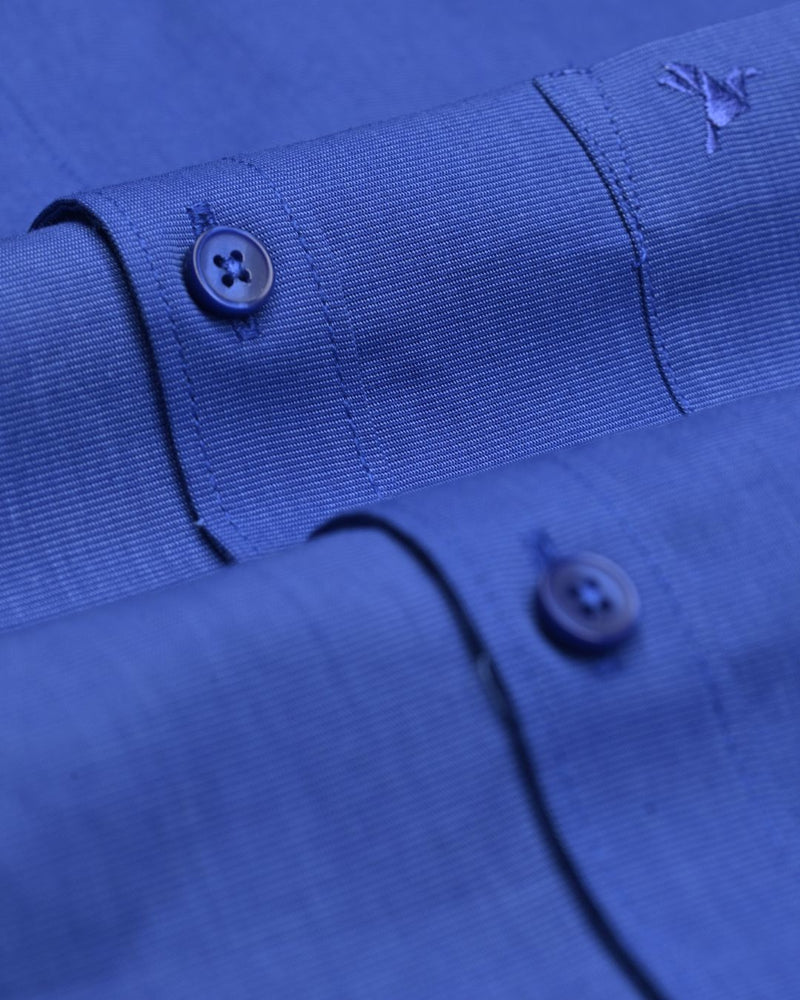 Ocean Blue Solid - Full-Giza Cotton
