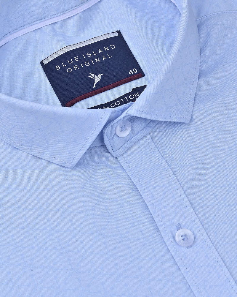 Sky Blue Key Print -Full-Stain Proof