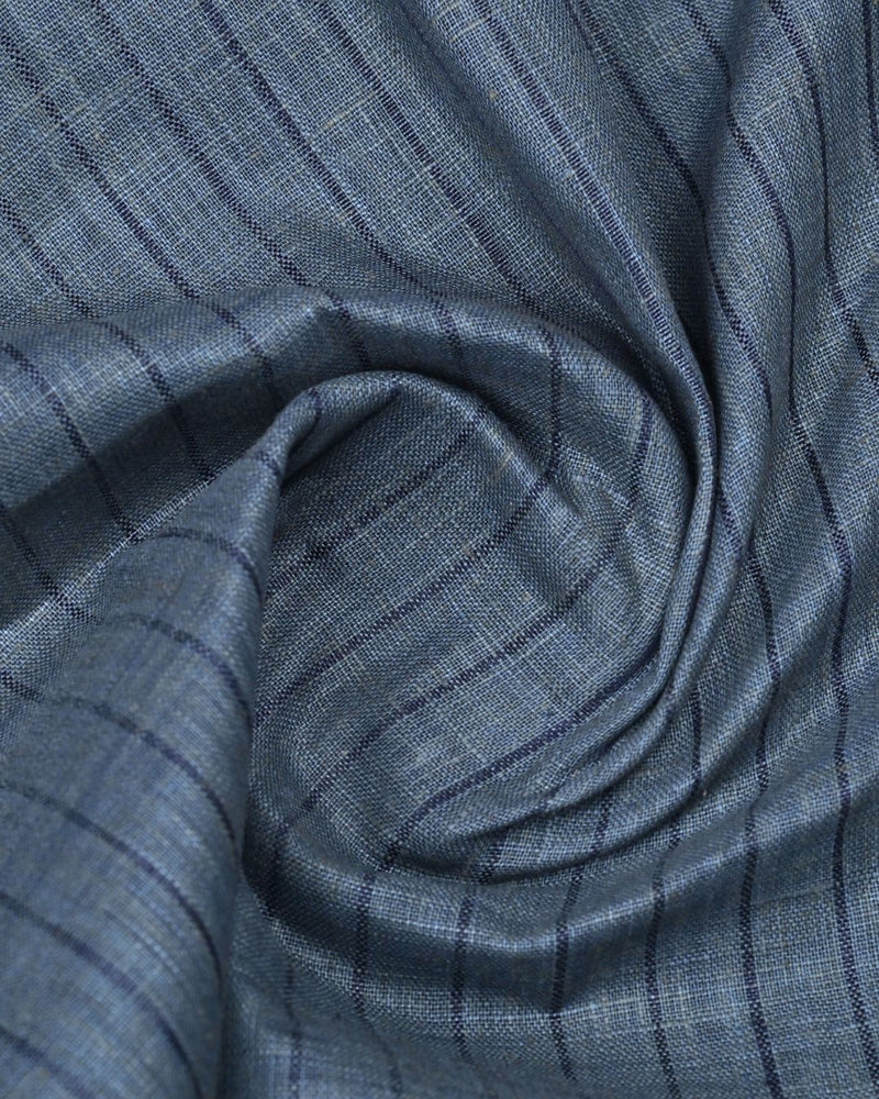 Dark Green Stripes -Full-Bamboo Linen