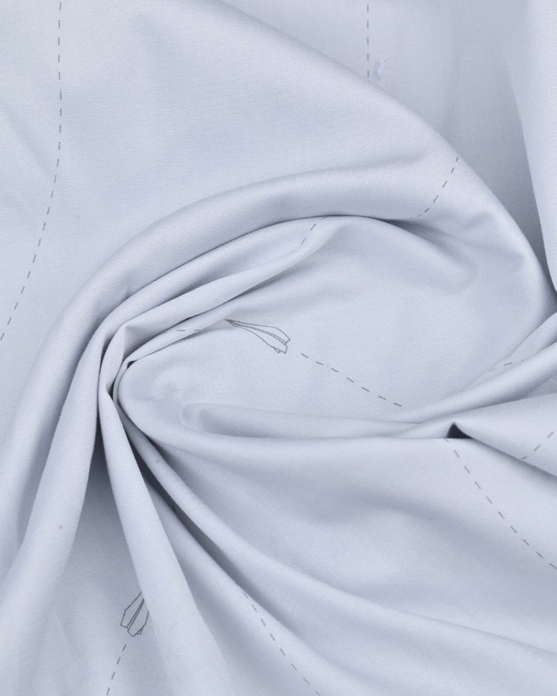 Lite Grey Print -Full-Stain Proof