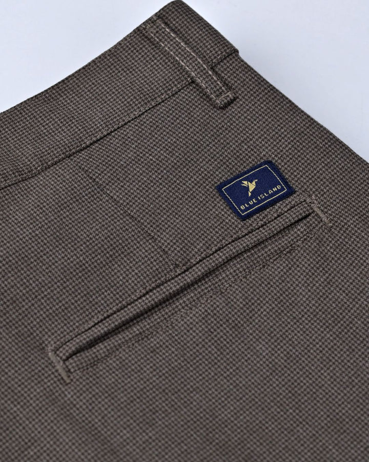 Brown Arc Printed - Dobby Pant