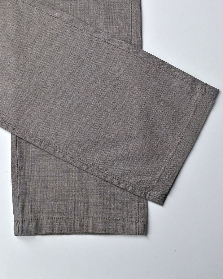 Grey Mini Checks- 2 way stretch - COTTON LINEN PANT