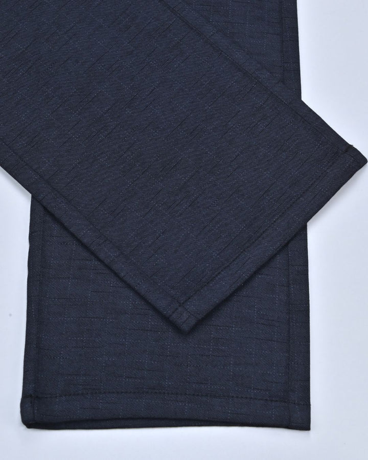 Black Dotted Box - 2 way stretch - COTTON PANT