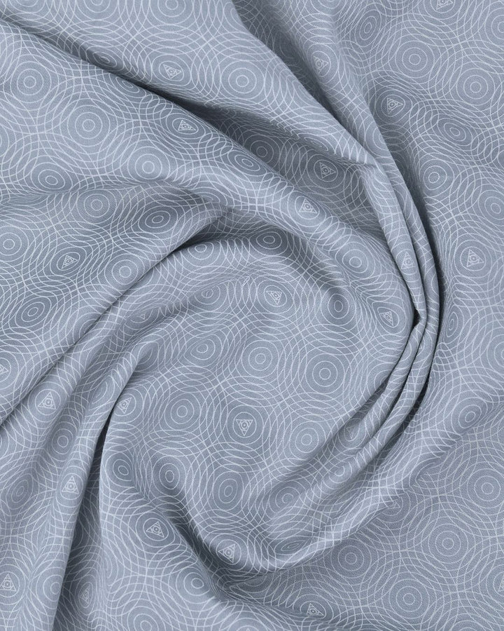 Grey Ripple Print -Full-Stain Proof