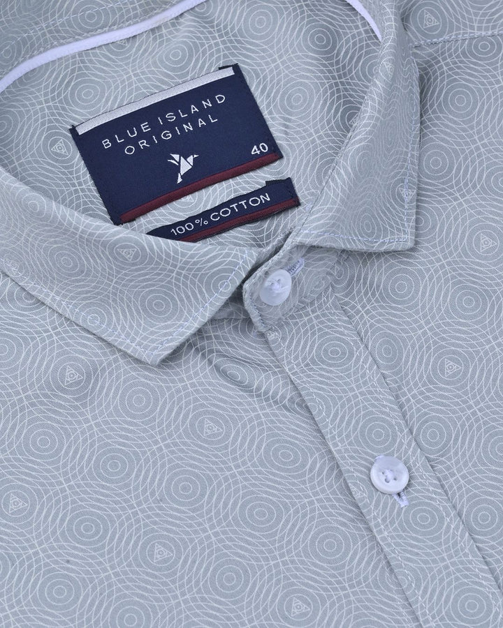 Grey Ripple Print -Full-Stain Proof