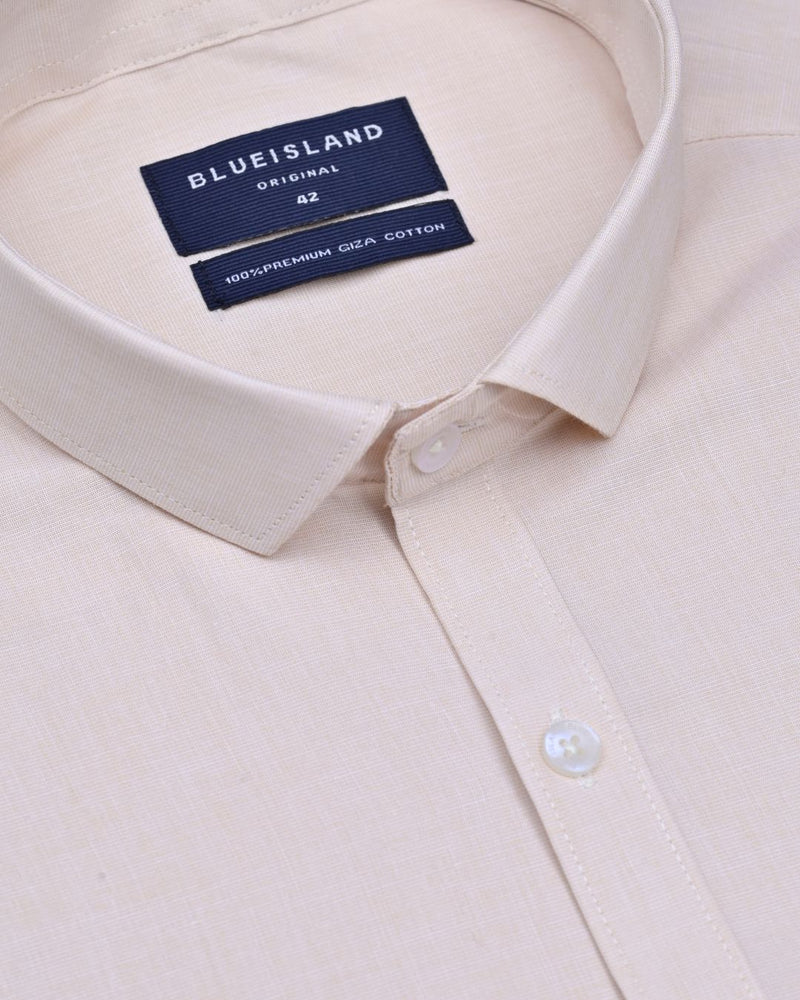 Dark Beige Solid - Full-Giza Cotton