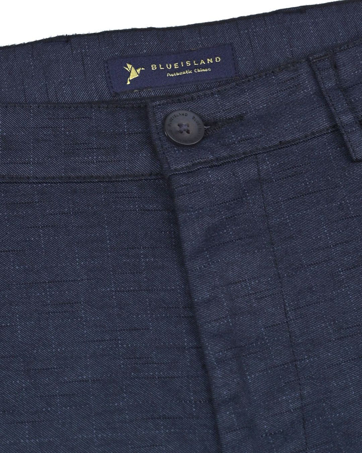 Black Dotted Box - 2 way stretch - COTTON PANT