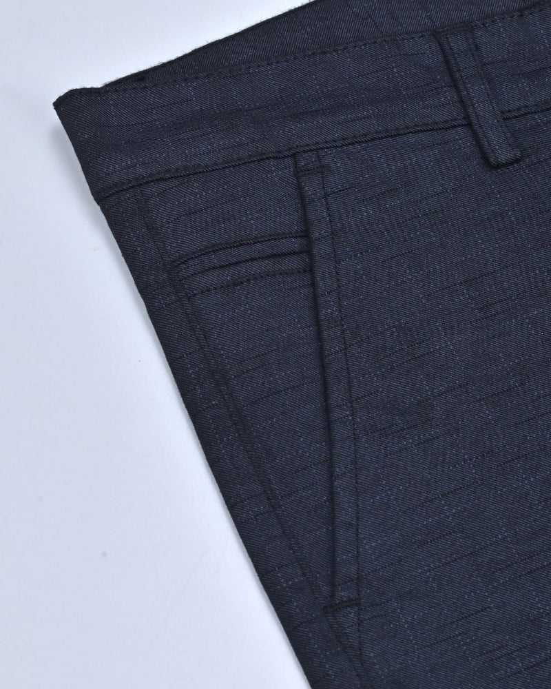 Black Dotted Box - 2 way stretch - COTTON PANT