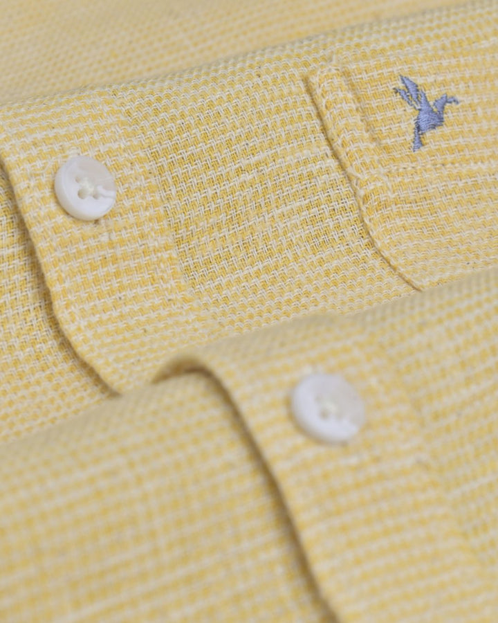 Yellow Grain Print - Full-Stain Proof