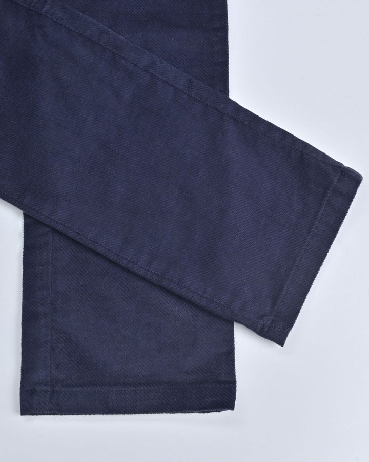 Midnight Navy Hex Printed - Corduroy Pant