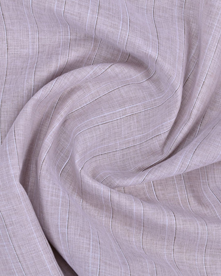 Copper Double Dotted line Stripes -Full-Bamboo Linen