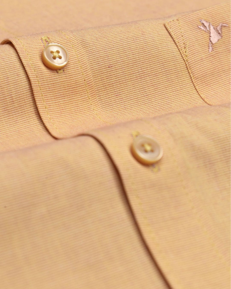 Rust Orange Solid - Half Sleeve -Giza Cotton